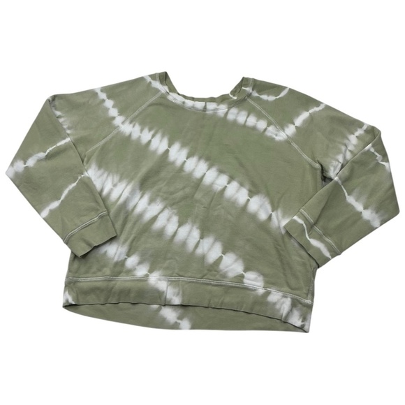 Rails Tie Dye Sweatshirt Theo Sage Green Ivory Cotton Size Large - Picture 11 of 11
